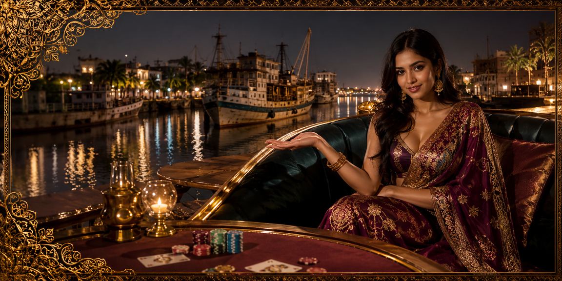 A Bangladeshi Model Playing Poker in Khulna