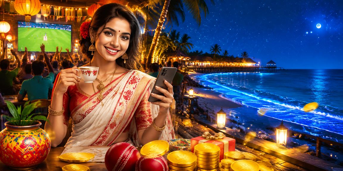A player enjoying cricket betting at Saint Martin's Island